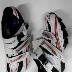 Shimano Chaussures Vtt M087 Blanc/Rouge Pointure 41 -France Vélo Soldes Boutique shimano chaussures vtt m087 blanc rouge pointure 41 p image 34257 grande